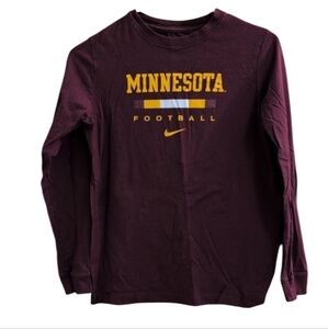 Nike Minnesota Football Long Sleeve T-shirt Size L